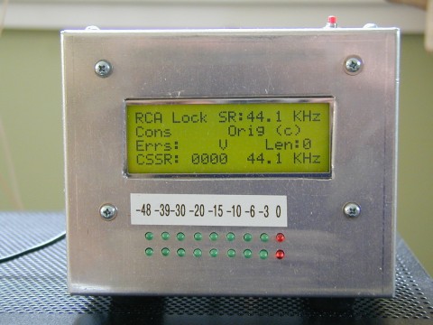 Digital Audio Monitor LCD display